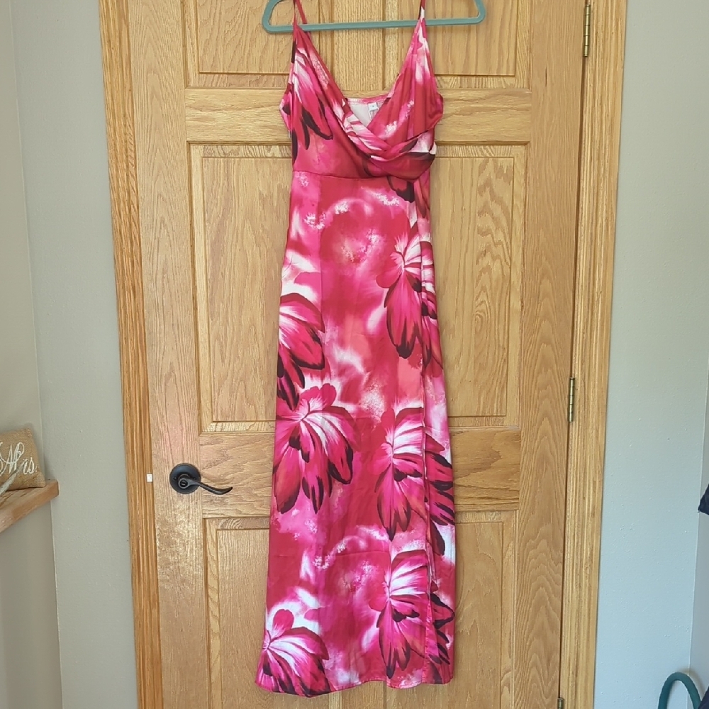 Floral Pink Maxi Dress